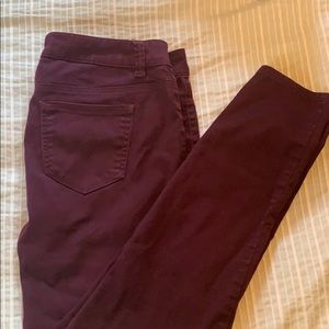 Love fire maroon jeggings